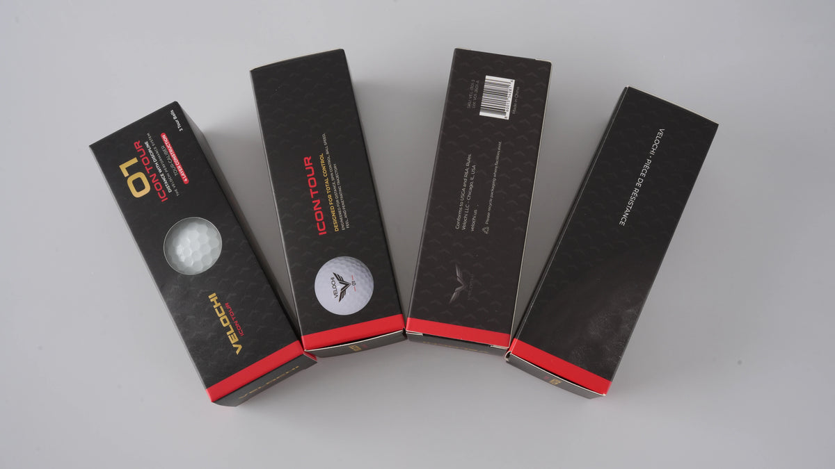 VELOCHI ICON TOUR 01 — Golf Balls (3-Ball Sleeve)